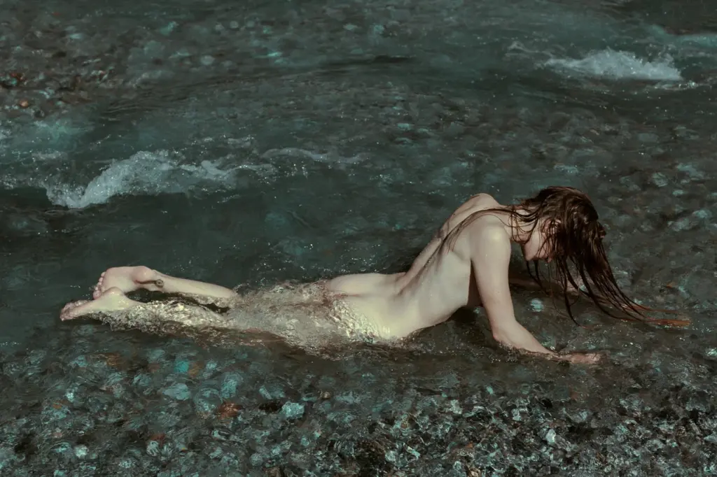 In the water