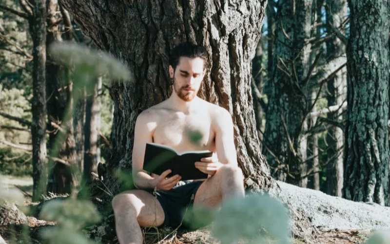 out of place male nude poses