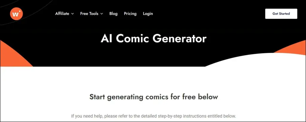 ai comic generator by write cream