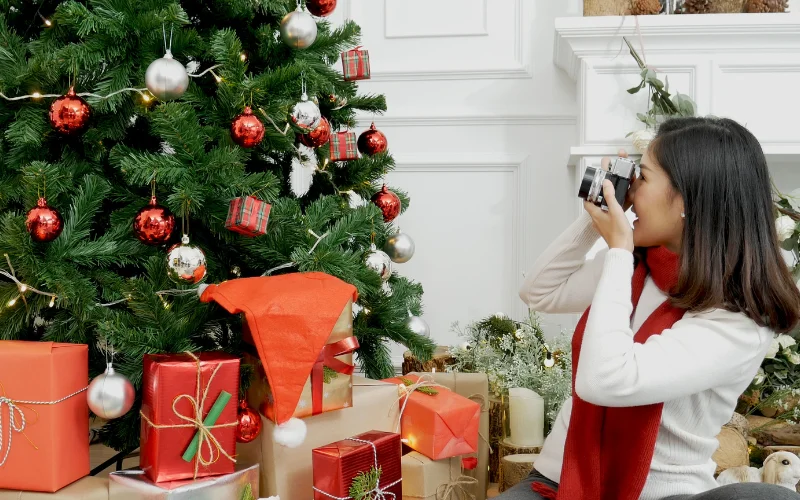 Beautiful Christmas photoshoot idea