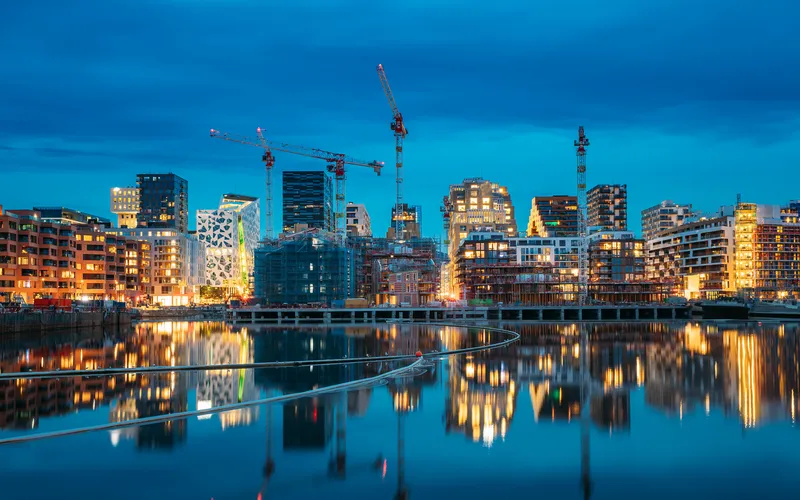 photo of cityscape at night
