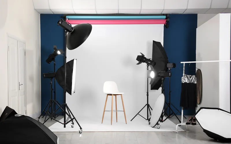 professional photo studio set
