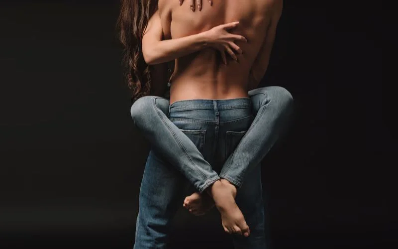 posing with a partner