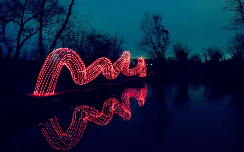 long exposure- light painting photography