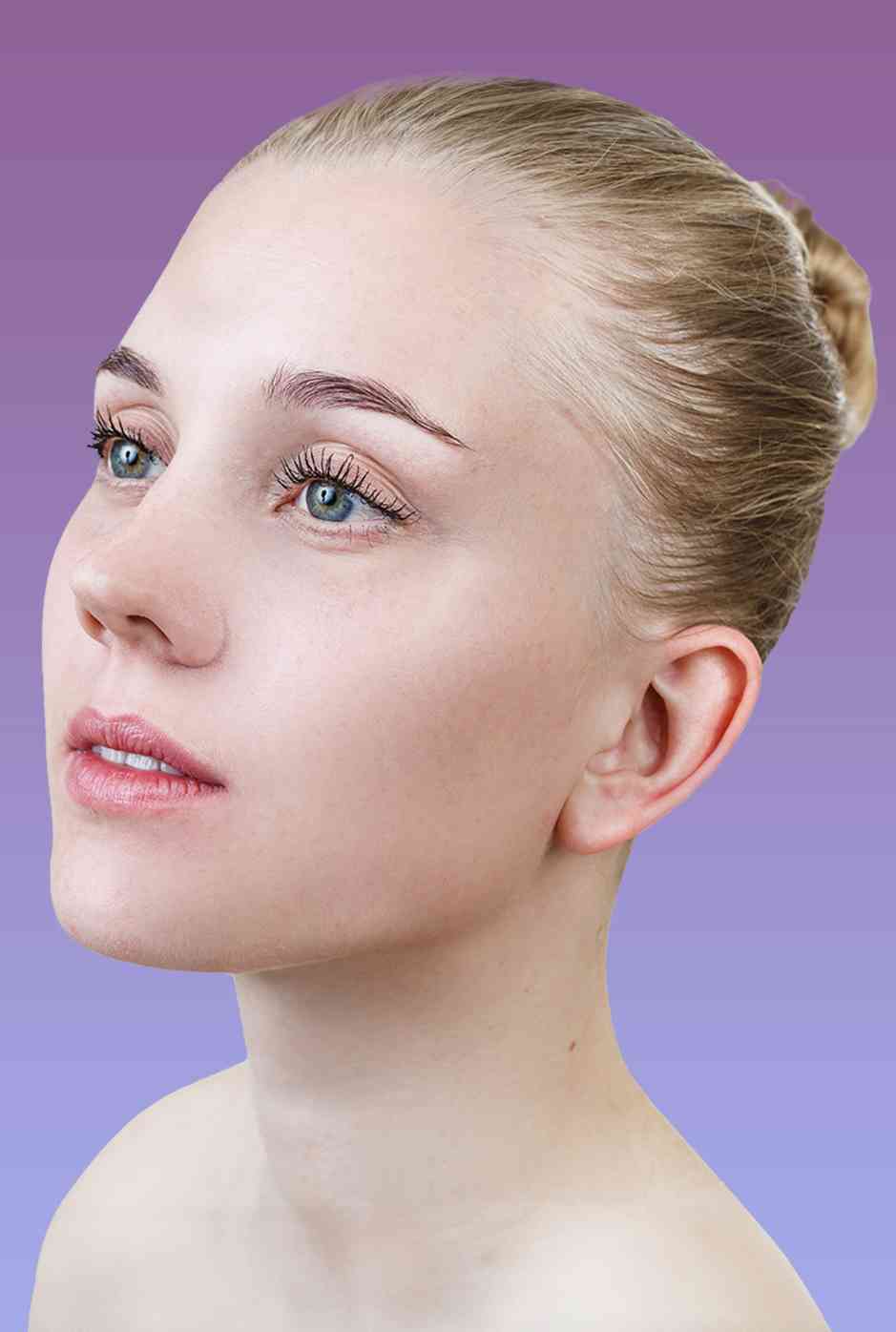 add makeup to photo, retouching hair