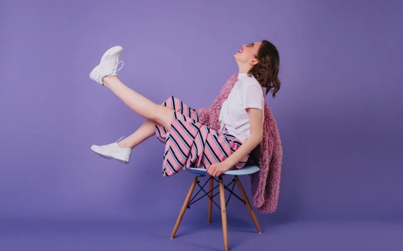 bold yet funky sitting poses