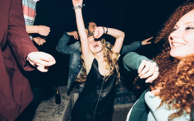 candid portrait photography of people dancing