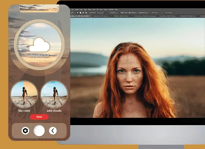 change hair color photoshop, Change eye color Photoshop
