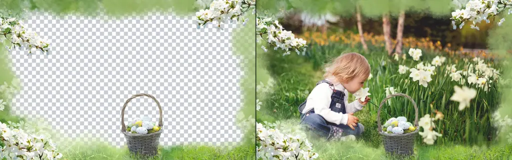 easter basket png, Easter frame overlays free, free Easter text overlays, free Easter digital overlays