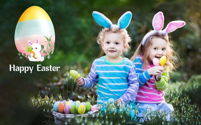 easter overlay pack - after, Easter digital text overlays, Easter text stickers, Easter-themed calligraphy