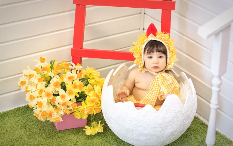 baby in cracked egg