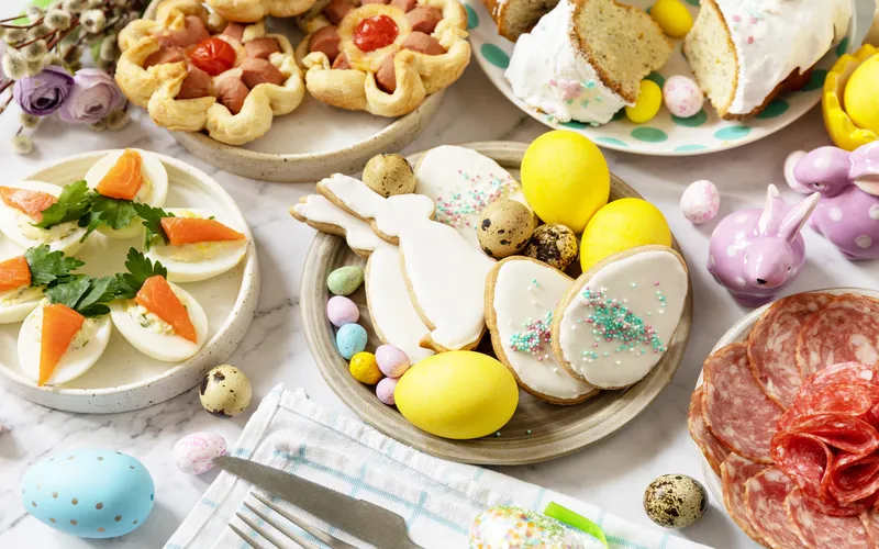 Easter special food spread
