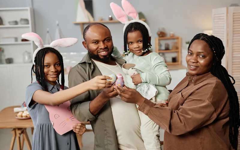 family portrait for easter