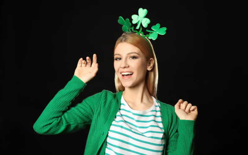 clover crowns for St Patricks day photoshoot
