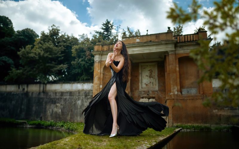 after retouching photo