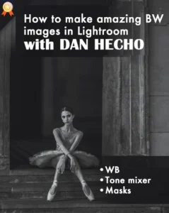 photo retouching, monochrome photography, black and white editing video course, photography masterclasses