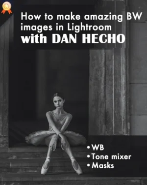 photo retouching, monochrome photography, black and white editing video course, photography masterclasses