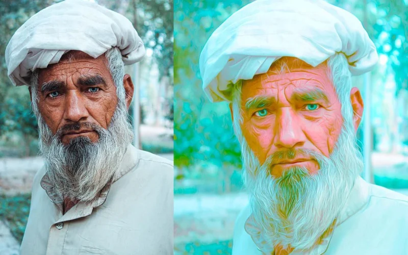old man oil coloring