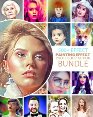 photo retouching, painting photoshop actions feature image