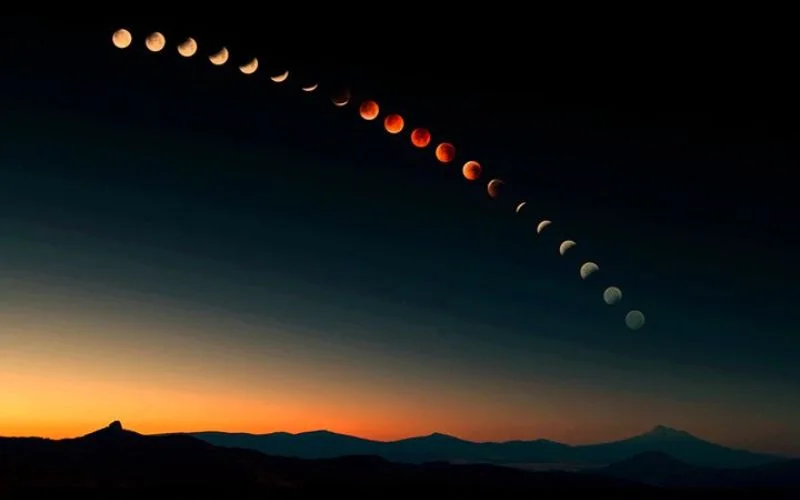 pictures of eclipse captured days apart