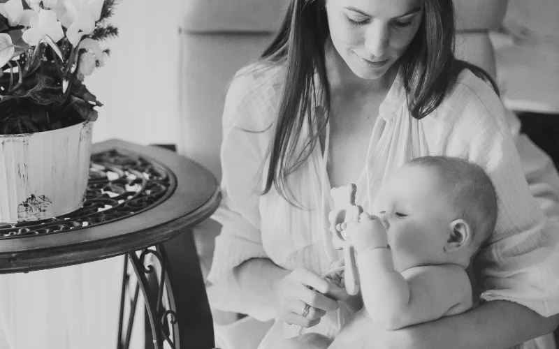 black and white photo of baptism