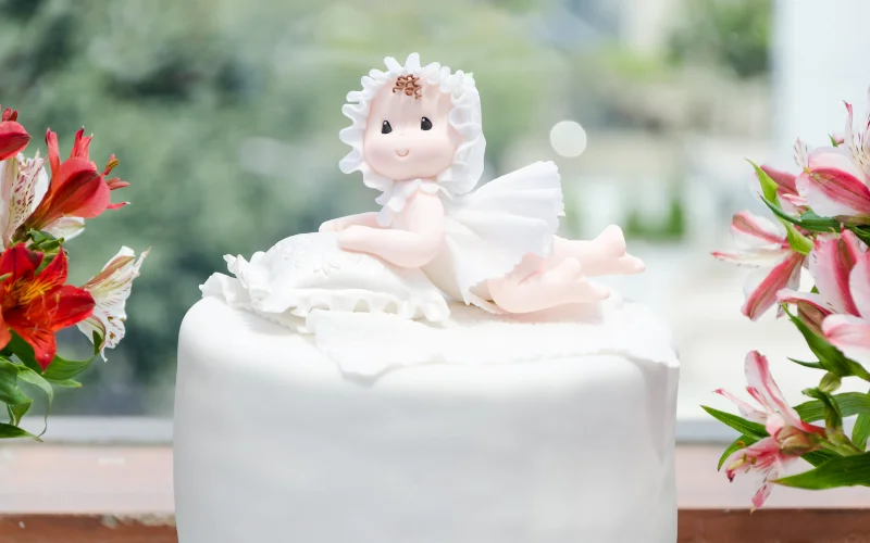 cute baptism cake