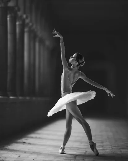 black and white portrait photography with dramatic lighting and strong contrast