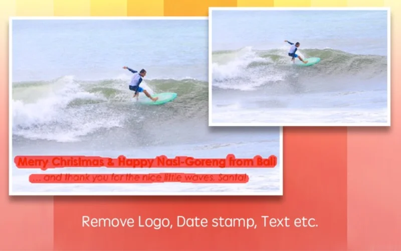 erase text from image