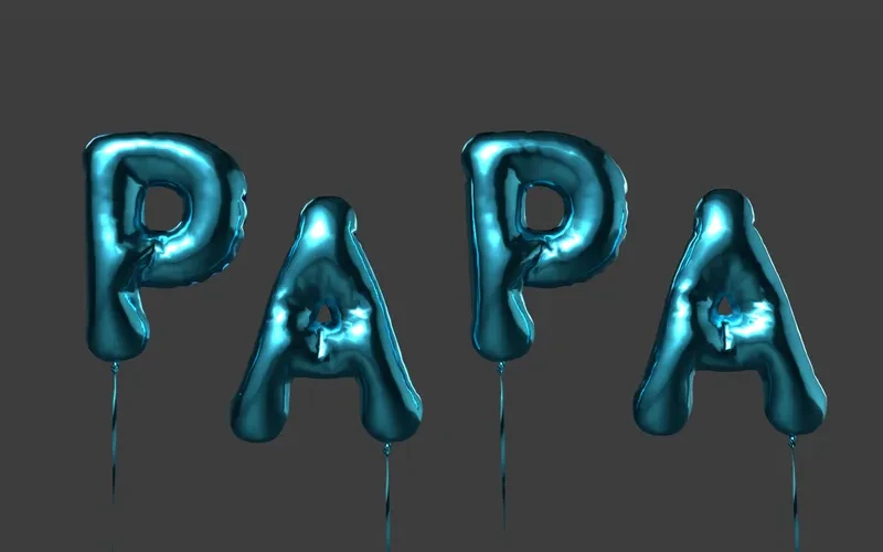 Father's day balloon letters decoration
