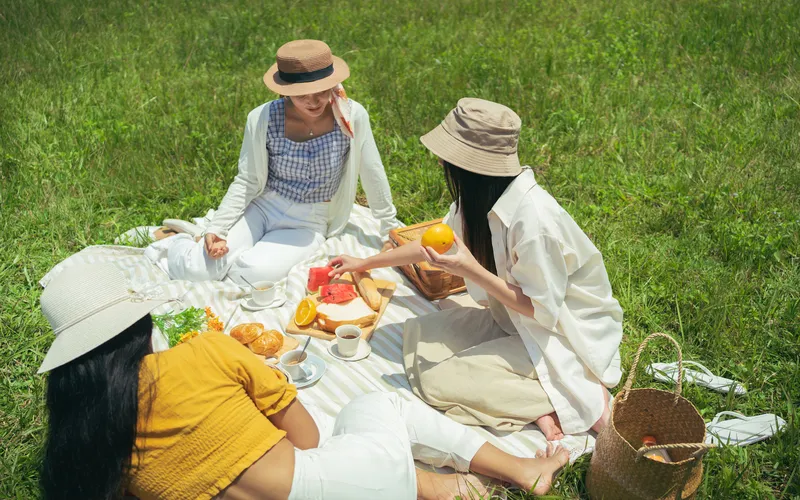 outdoor picnic photoshoot
