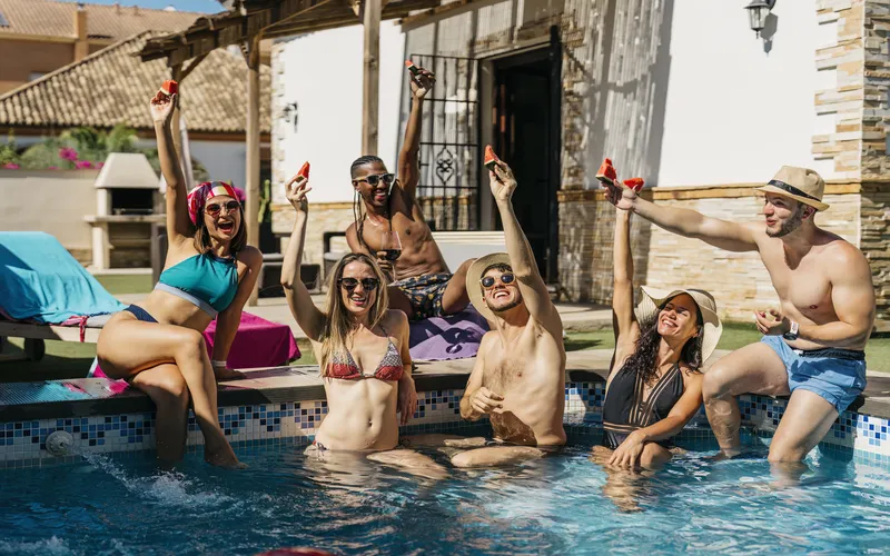 fun Labor Day pool party with friends