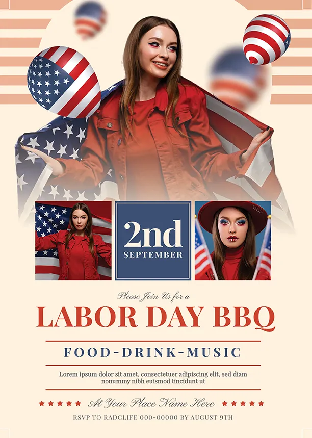labor day flyer template