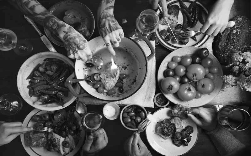 Thanksgiving classic black and white shots