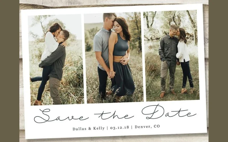 photo collage save the date photo ideas