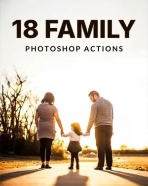 18 family photoshop actions featured image