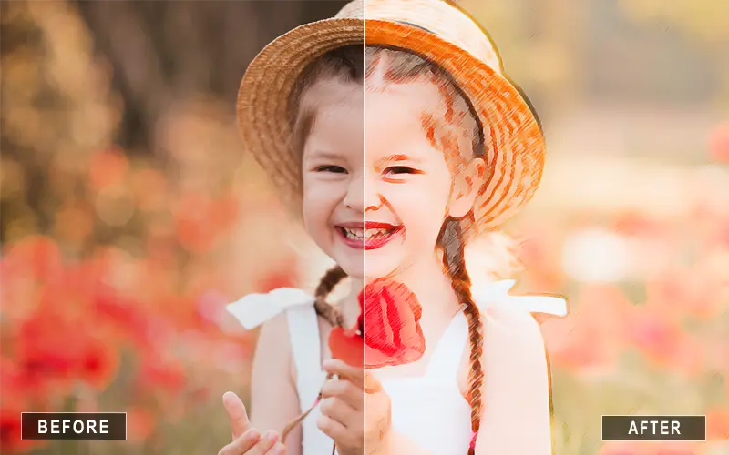 artistic oil photoshop action, expressive painting photoshop action