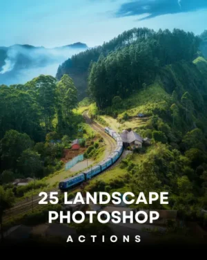 25 Landscape Photoshop Actions- Featured Image