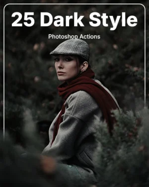 25 dark style photoshop actions featured image