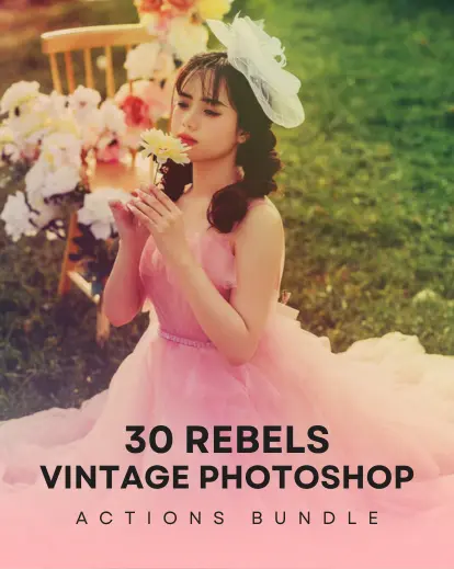 Rebels Vintage Photo Actions Bundle one dollar deals