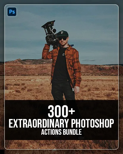300+ Extraordinary Photoshop Actions Bundle