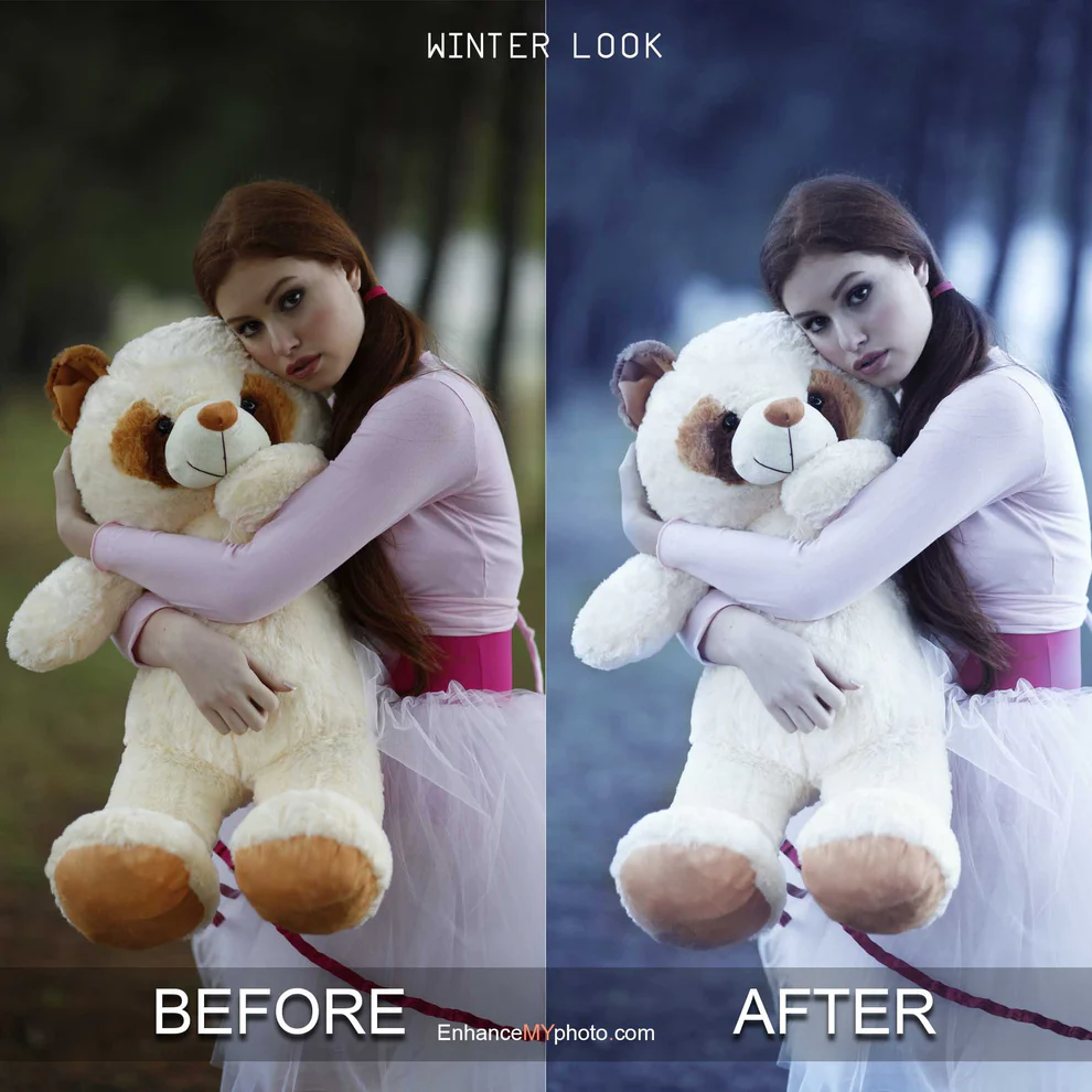 winter ps action, photoshop seasonal overlays, season change effects, atmospheric photoshop actions, photoshop actions for photographers