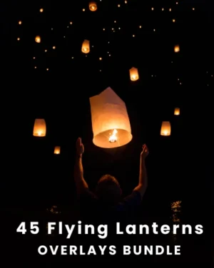45 Flying Lanterns Overlays Bundle-FeatureImage