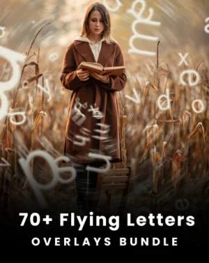 70 flying letters overlays bundle-FeatureImage