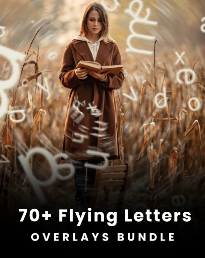 70 flying letters overlays bundle-FeatureImage