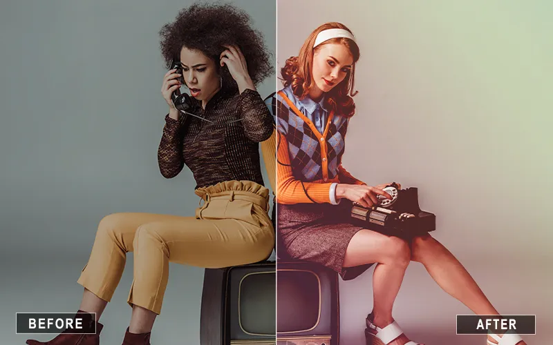 80s Photoshop Retro Action