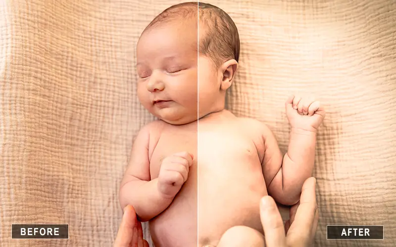 Aesthetic Newborn Camera Raw Presets, Newborn Photo Editing Bundle