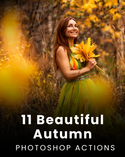 fall photoshop actions, Autumn Sensation Photoshop Actions, Premium Photography Addons