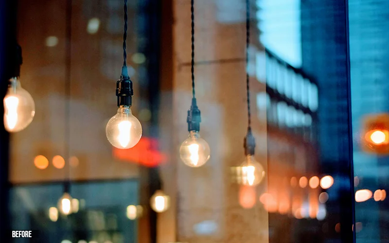 before: Pink Bokeh Overlay