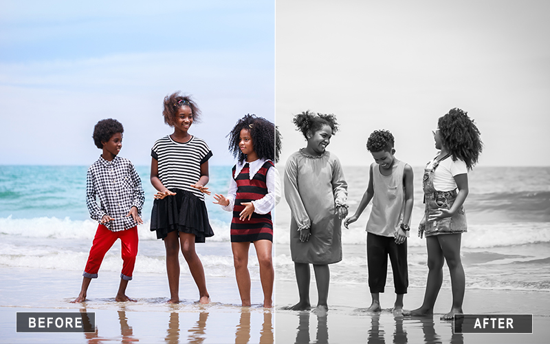b&w children presets