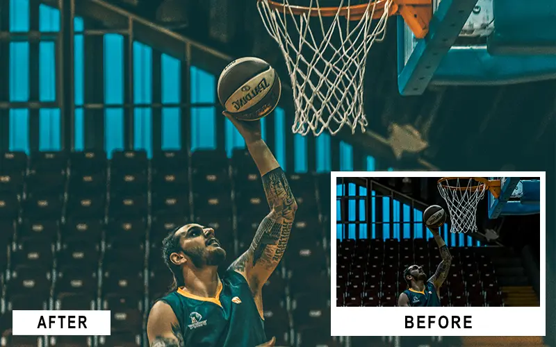 basketball lightroom presets, fitness Lightroom presets, sports portrait presets